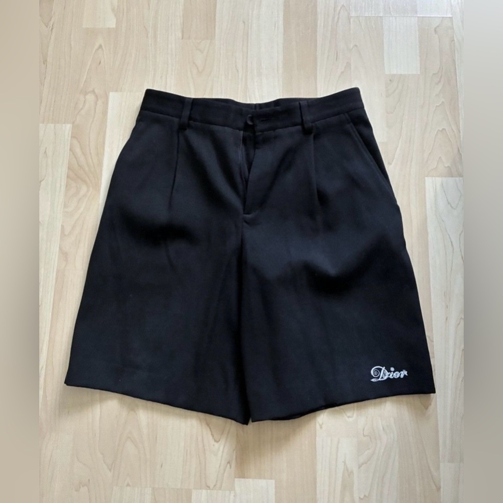 Dior x Kenny Scharf Black Cotton Shorts
